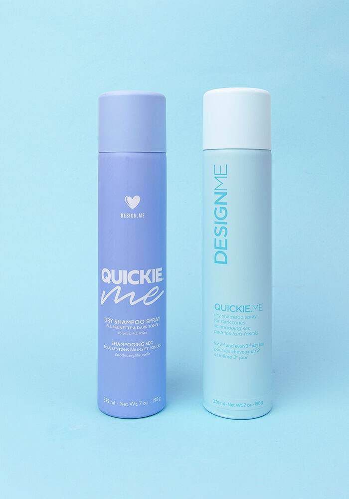 DESIGNME QUICKIE.ME Dry Shampoo Spray for and Dark Tones
