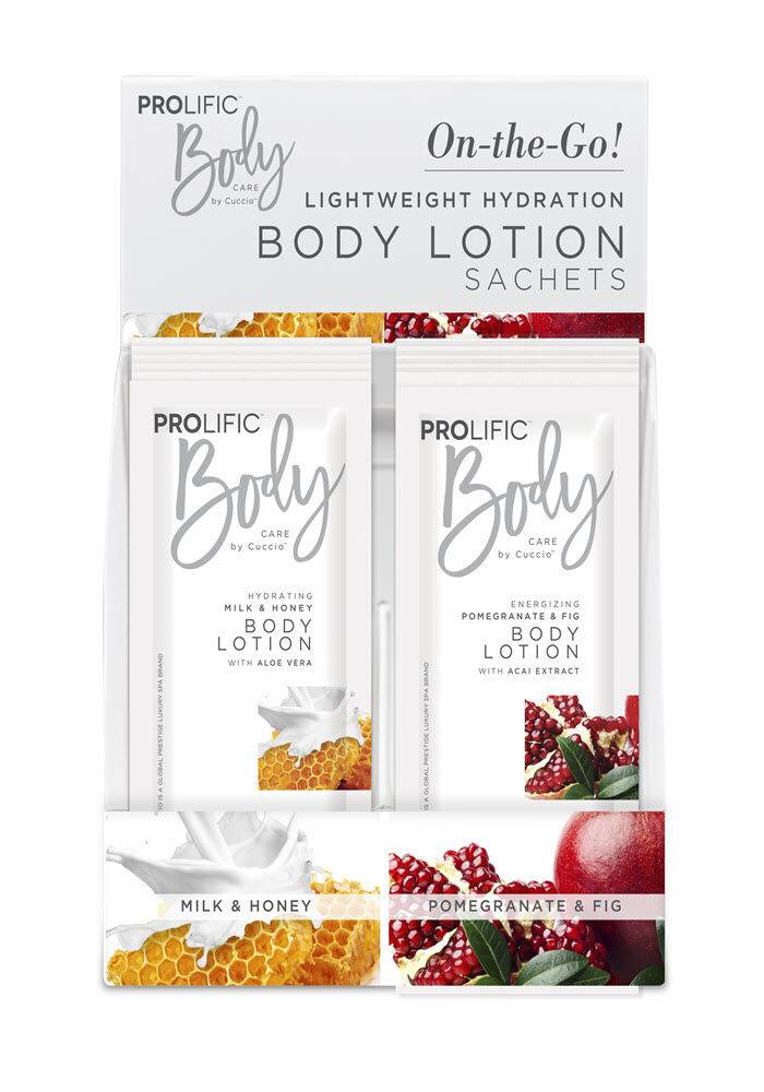 Body Lotion Milk & Honey, Pomegranate & Fig 24pc Sachet