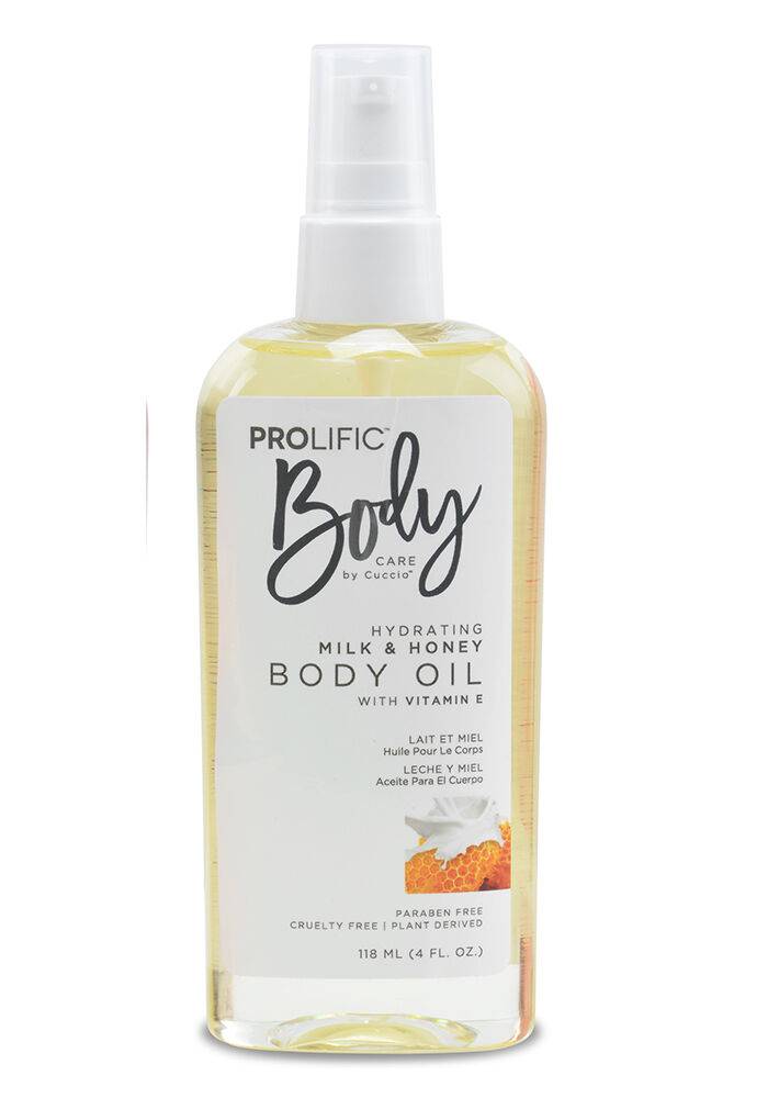 Hydrating Milk & Honey Body Oil with Vitamin E 4oz