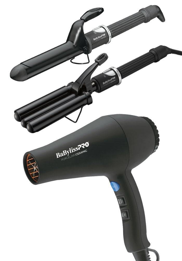BaBylissPRO Porcelain Ceramic 3 Tool Pack