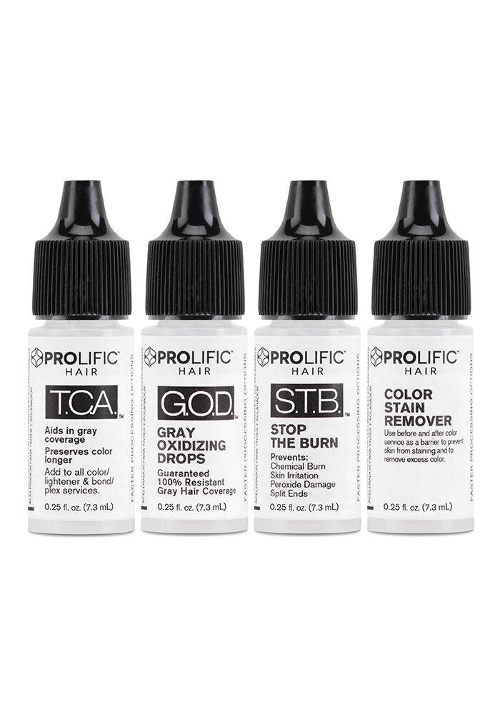 The Color Accelerator, Gray Oxidizing Drops, Stop the Burn & Stain Remover