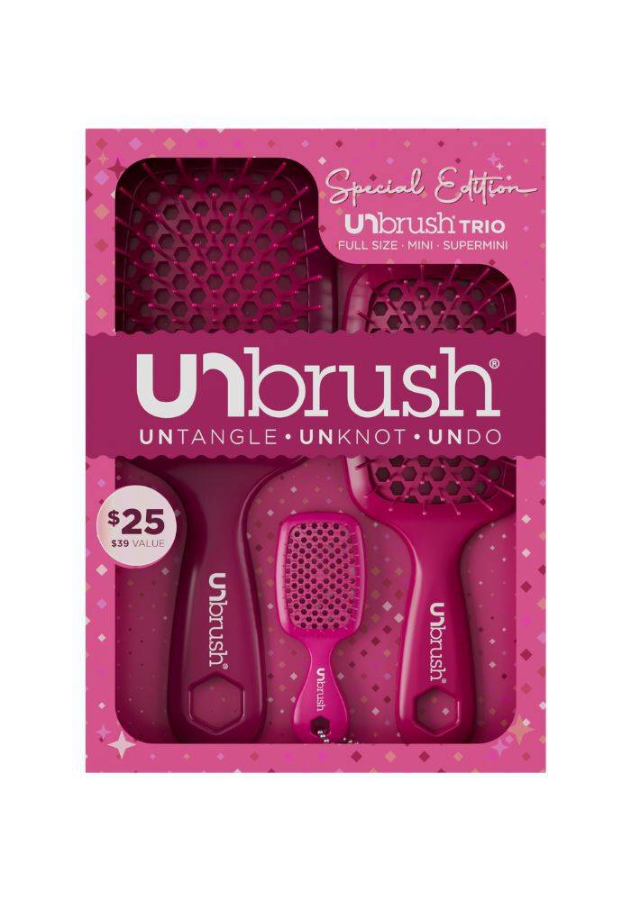 UNbrush Holiday Ruby Trio Set