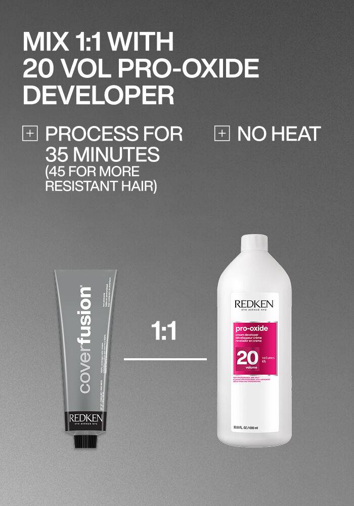 Redken Cover Fusion Advanced Performance Permanent Color Cream 2 oz.